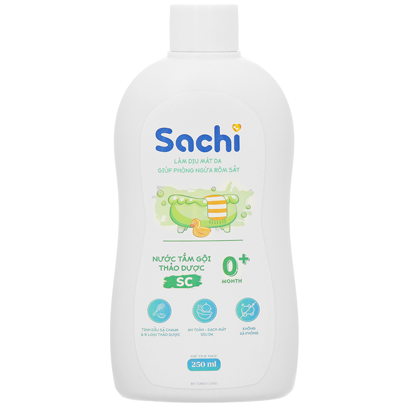 Nước tắm thảo dược Sachi hương tràm, giúp ngăn rôm sảy chai 250ml - 26